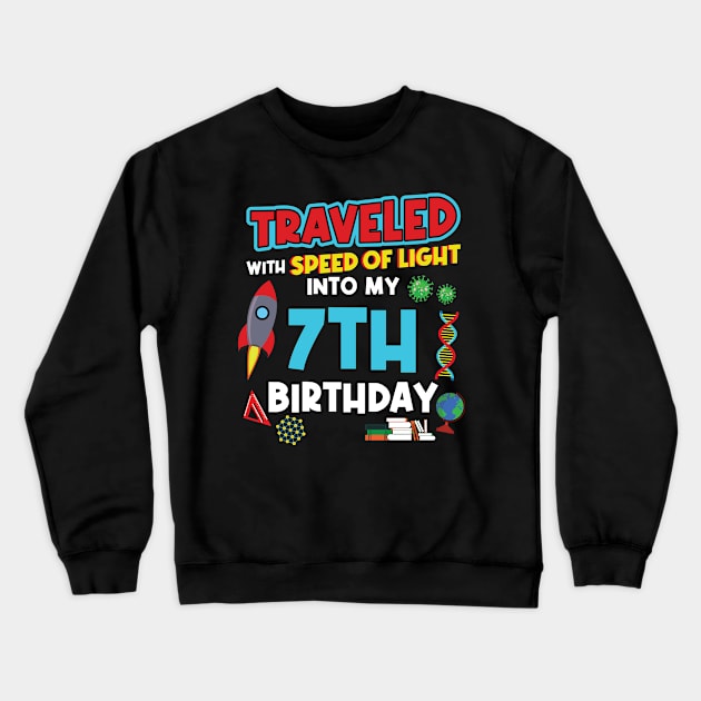 7. Birthday - Science Birthday Crewneck Sweatshirt by Peco-Designs